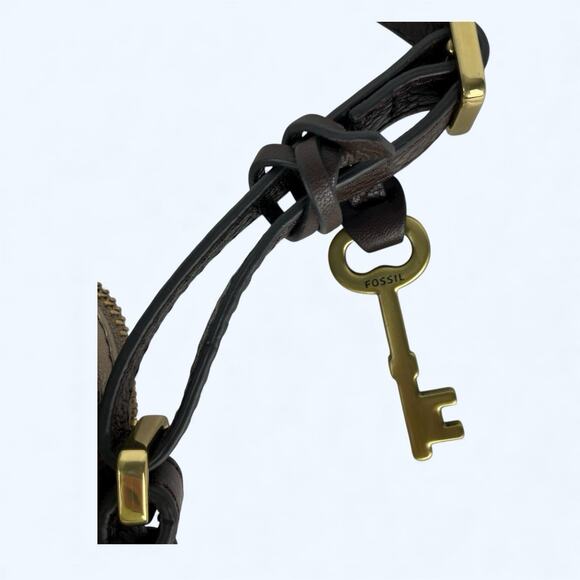 Fossil Women's Rose Gold Piper Toaster Leather Crossbody purse shoulder bag - Picture 3 of 9